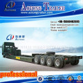 High tensile steel T700 4 alxes lowboy trailer to transport large tank
